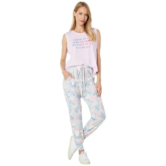SUNDRY Abstract Camo Joggers size 1 = small. Super soft and comfortable. - Picture 1 of 5